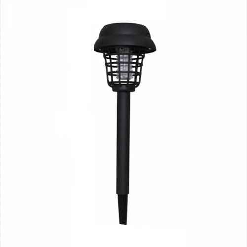[MLU1041252840] Farol Solar Estaca 2x1 Luz/anti Mosquito X2 Negro